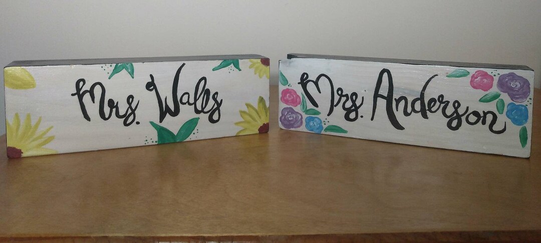 Personalized Wooden Block, Hand Painted, Customizable - Etsy