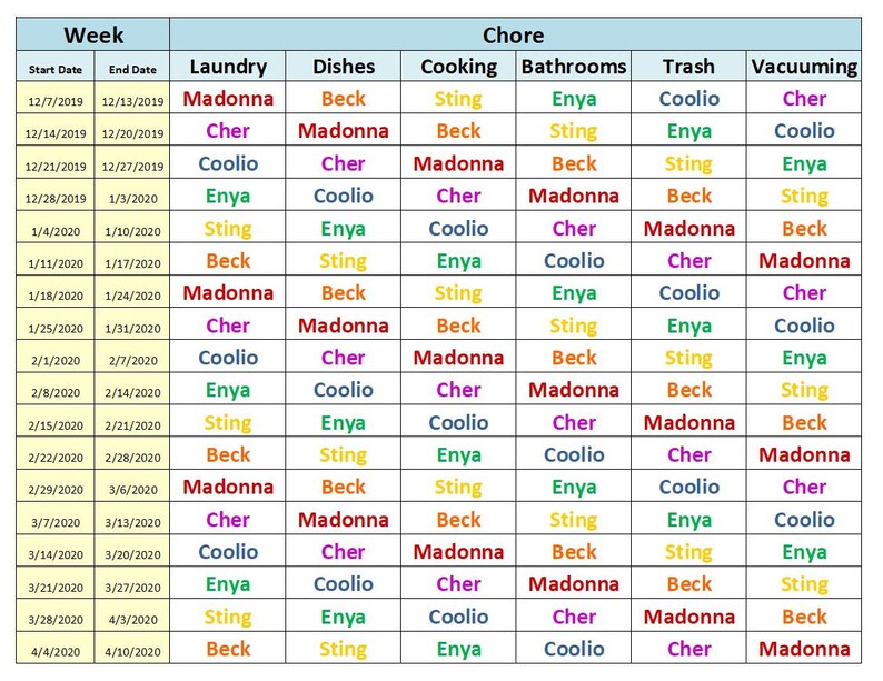 Weekly Chore Chart Excel Template Etsy weekly-chore-chart-excel-template-etsy