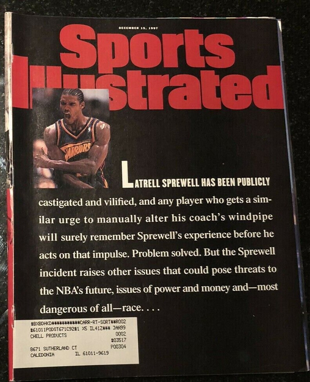 Latrell Sprewell - Latrell Sprewell Golden State Warrior - Posters