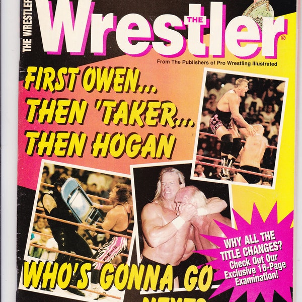 The Wrestler Magazine Holiday 1997 Owen Hart Undertaker Hulk Hogan WWF WCW 90s