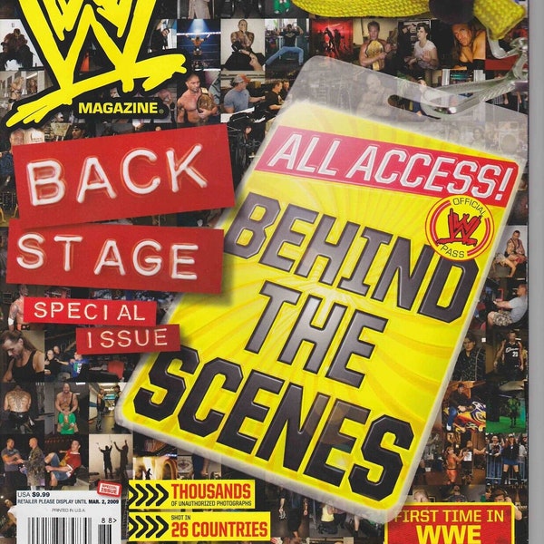 WWE Magazine All Access Behind The Scenes Back Stage Special 2009 WWF