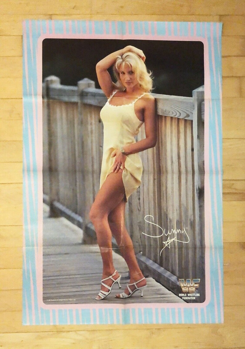 WWF Wrestling Poster Sunny Tammy Lynn Sytch/shawn Michaels Etsy