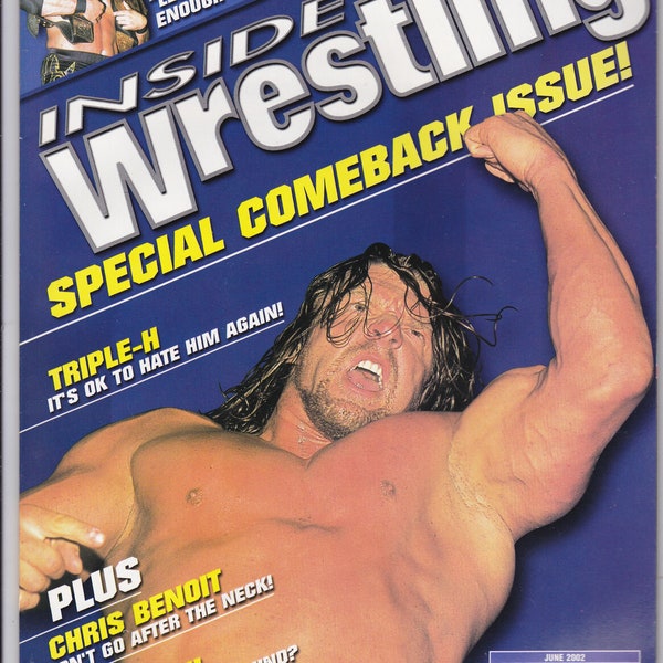 Inside Wrestling Magazine June 2002 Triple H Chris Benoit Jericho Y2J WWE