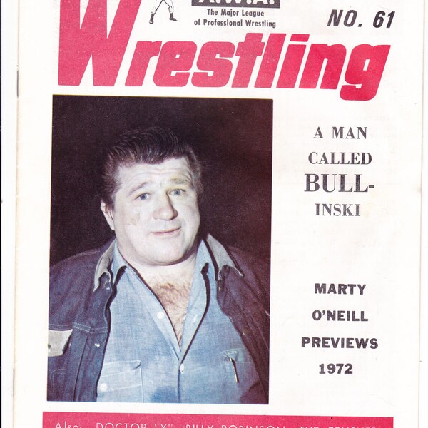 Vintage Wrestling Program Etsy UK