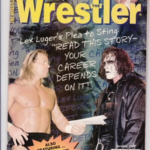 The Wrestler Magazine January 1998 WCW Sting Lex Luger ECW Hardcore Heaven image 1