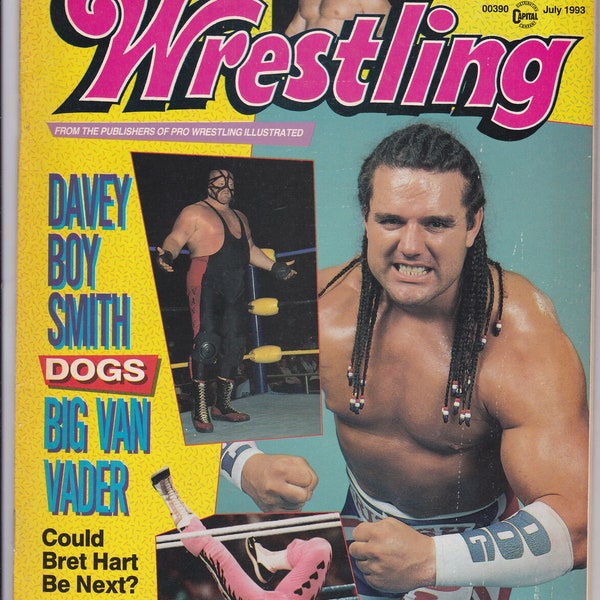 Inside Wrestling Magazine July 1993 British Bulldog Davey Boy Smith WWF WCW 90s