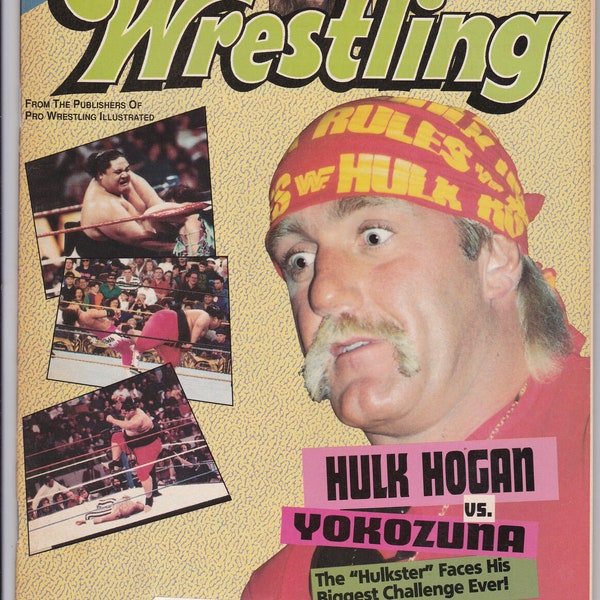 Inside Wrestling Magazine August 1993 Hulk Hogan vs Yokozuna Cactus Jack WWF WCW