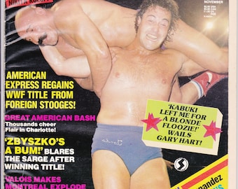 Ringside Wrestling Magazine Novembre 1985 Mike Rotundo NWA Great American Bash