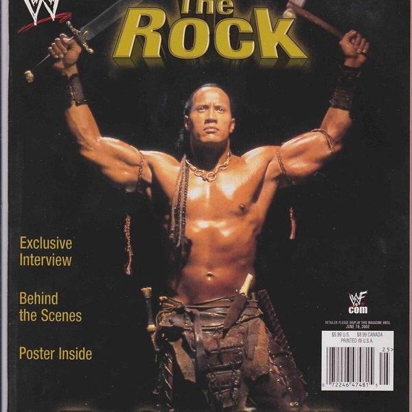 WWF Magazine May 2002 The Rock Scorpion King Pro Wrestling Spotlight WWE