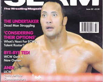 Power Slam Magazine 80 März 2001 Wrestling WWF The Rock Undertaker ECW WCW