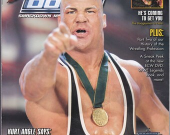 WWE Smackdown Wrestling Magazine Mars 2006 Kurt Angle Wrestlemania 22 Boogeyman