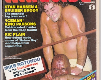 Ringside Wrestling Magazine Mai 1984 Mike Rotundo Stan Hansen Bruiser Brody Années 80