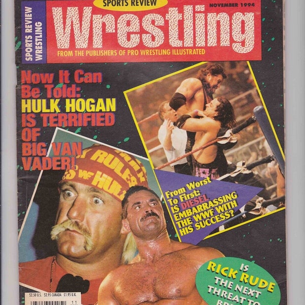 Sports Review Wrestling Magazine November 1994 Hulk Hogan Big Van Vader WWF WCW