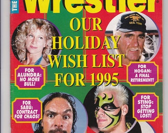 The Wrestler Magazine January 1995 Holiday Wish List Sabu Undertaker WWF ECW