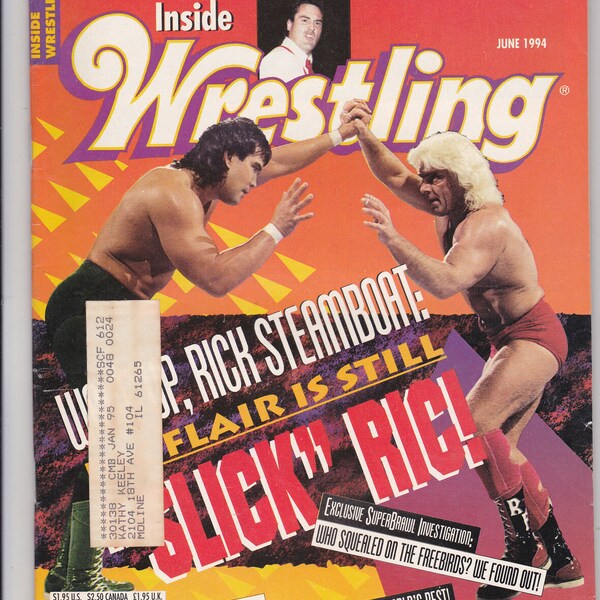 Inside Wrestling Magazine June 1994 Rick Steamboat Ric Flair Superbrawl WCW