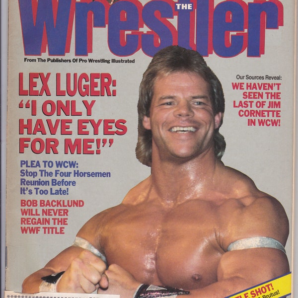 The Wrestler Magazine July 1993 Lex Luger Jim Cornette Four Horsemen WCW 90s