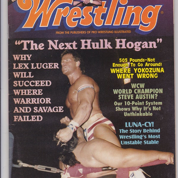 Inside Wrestling Magazine December 1993 Lex Luger Yokozuna Steve Austin WWF WCW
