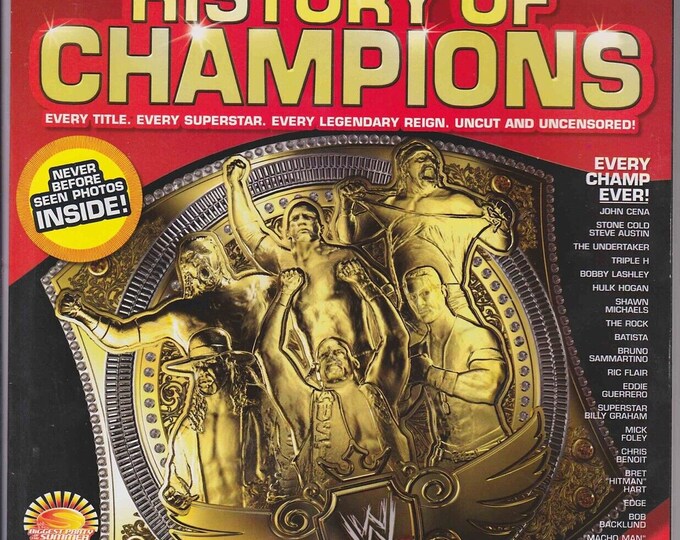 WWE Complete History of Champions 2007 Wrestling Magazine Raw Etsy