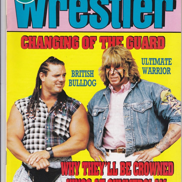 Wrestler Magazine October 1992 Ultimate Warrior British Bulldog Scotty Flamingo
