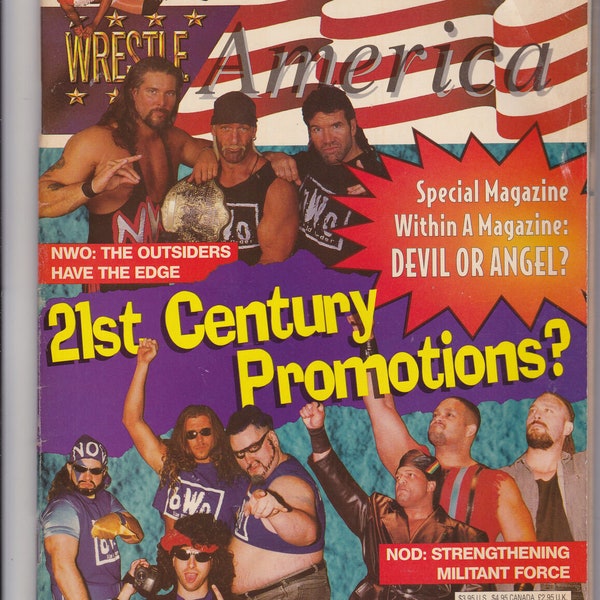 Wrestle America Magazine Summer 1997 Wcw Nwo Outsiders Blue World Order Ecw Bwo