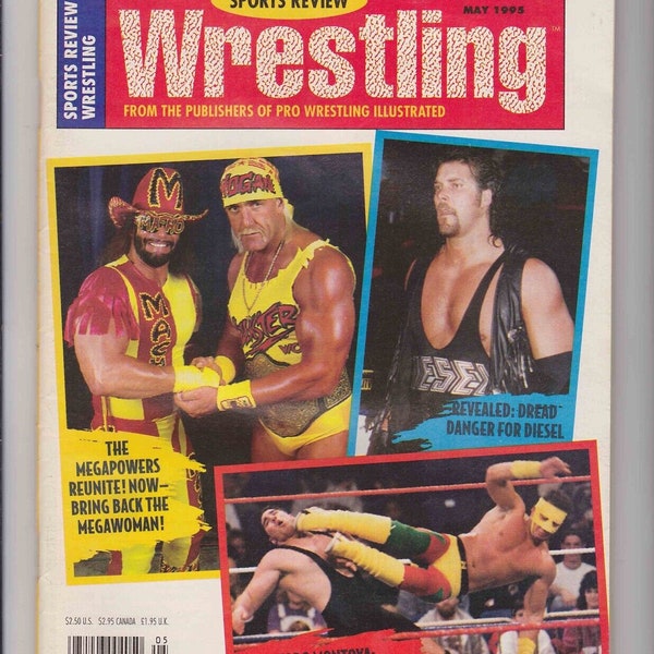 Sports Review Wrestling Magazine May 1995 Hulk Hogan Randy Savage Diesel WWF WCW