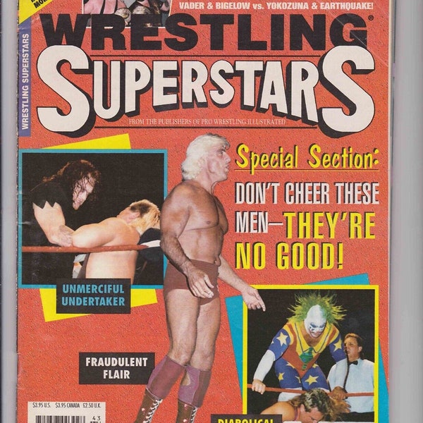 Wrestling Superstars Fall 1994 Ric Flair Undertaker Doink WWF WCW Vintage 90s