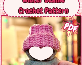 Labub Winter Beanie Crochet Pattern | Cozy Clothes (Digital Download)