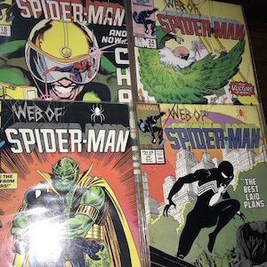 Web of Spider-Man #15,24,25 and 26 comics