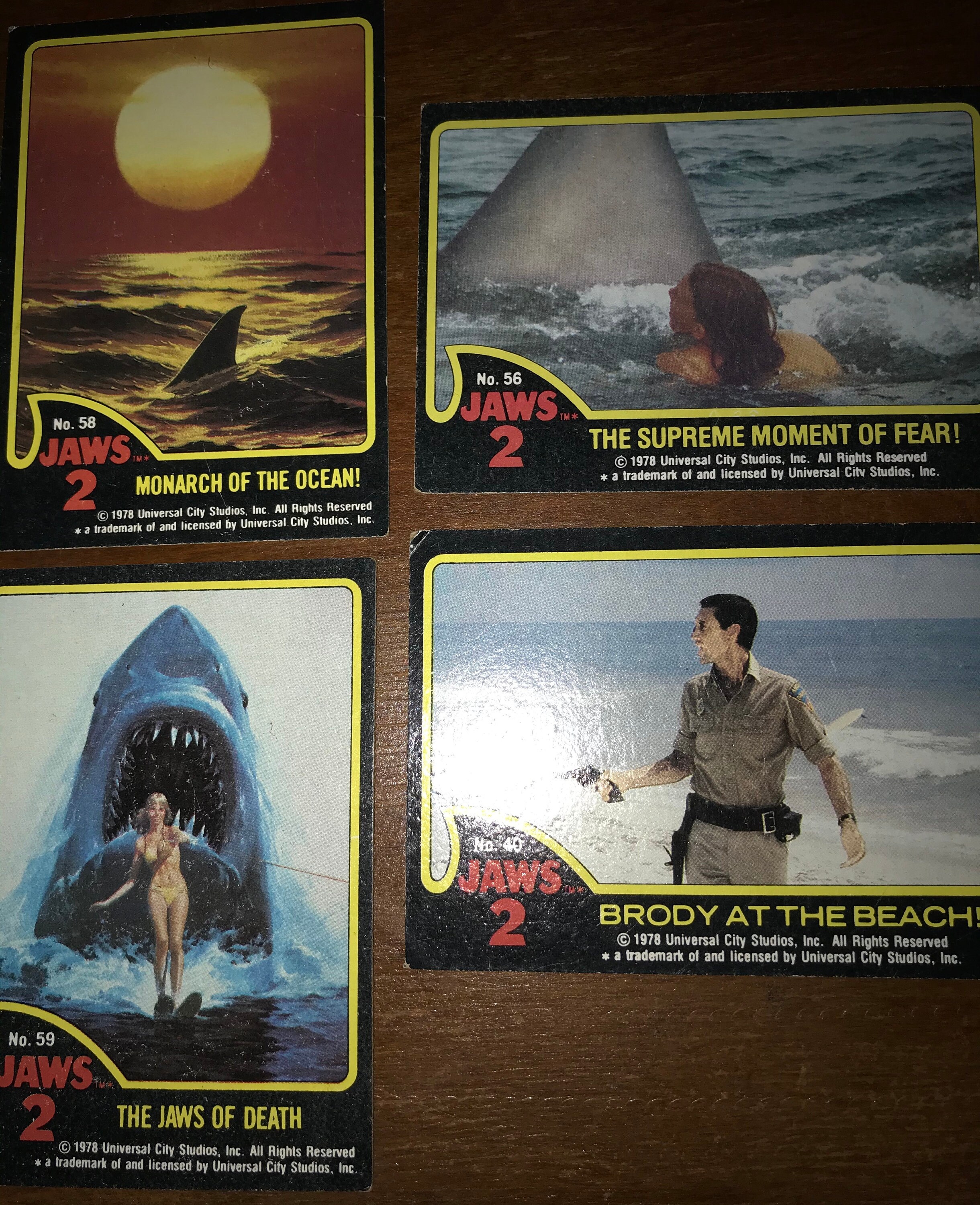 Jaws 2 Trading Cards Lot of 4 40565859 - Etsy