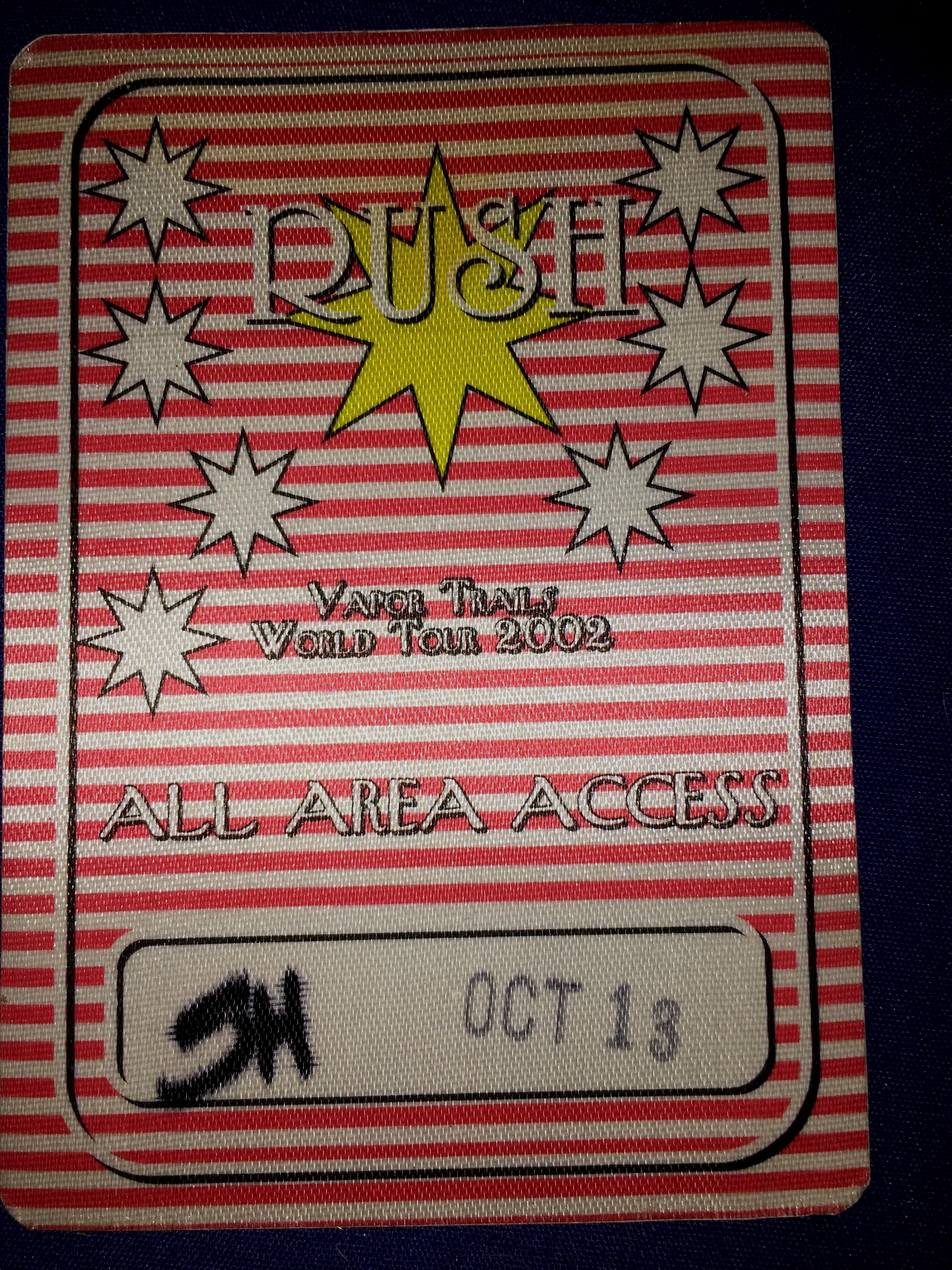 RUSH Backstage Pass 2002 Atlanta - Etsy