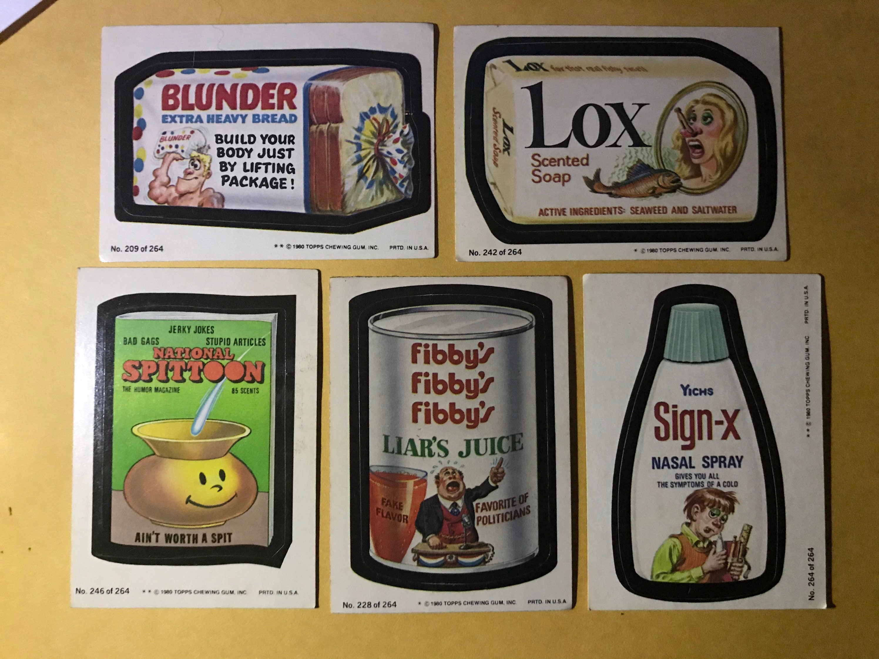 1986 BLUNDER BREAD Topps Wacky Packages Sticker 