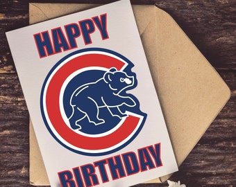 Digital Chi baseball birthday card