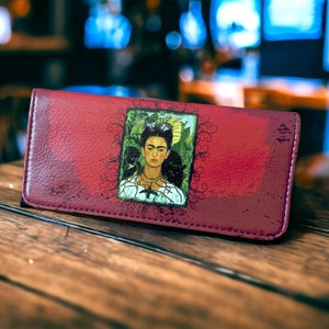 Sac à tabac simili cuir | Blague à tabac | Échange de tabac visage de femme | Fermoir magnétique | Culte du fumeur | Affaire tabac | Cadeau d'accessoires pour fumeurs