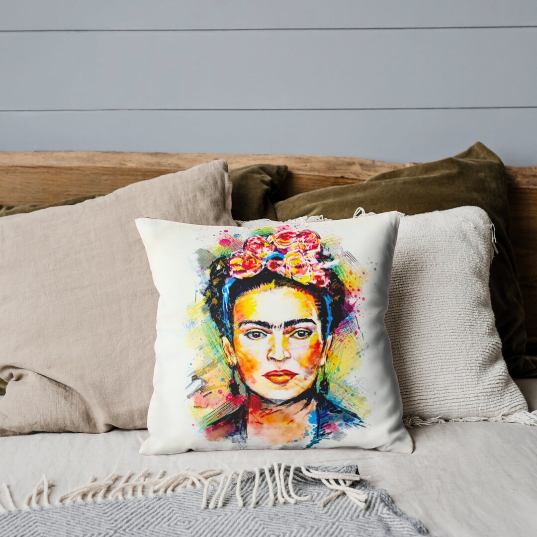Decorative Pillow Case Cusion Cover Frida Pattern Boho Pillow Slip