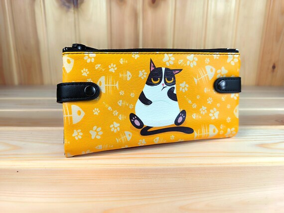 Chala Blue Bird Zip-Around Wristlet Wallet - Bird Lover Gift, Teal Vegan Leather With Charm