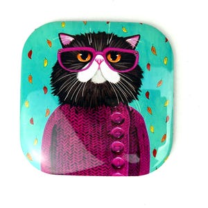 Porta-copos | porta-copos decorativos de vidro Sharlo | superfície metálica | proteção artística de móveis | decoração de mesa de aquecimento para casa, impressão digital