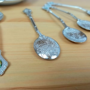 Oriental teaspoons | decorative table decoration set of 6  | Service accessories | Blue Mosque Merged | special gift | apartment heating