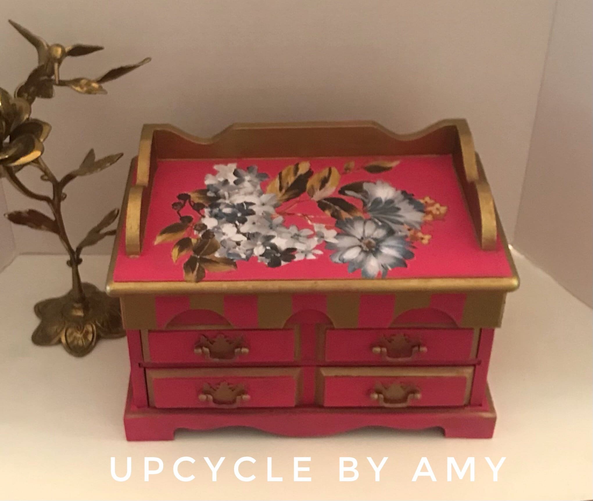 Jewelry Box. Bold and Bright Pink Jewelry Box. Large Pink and Etsy