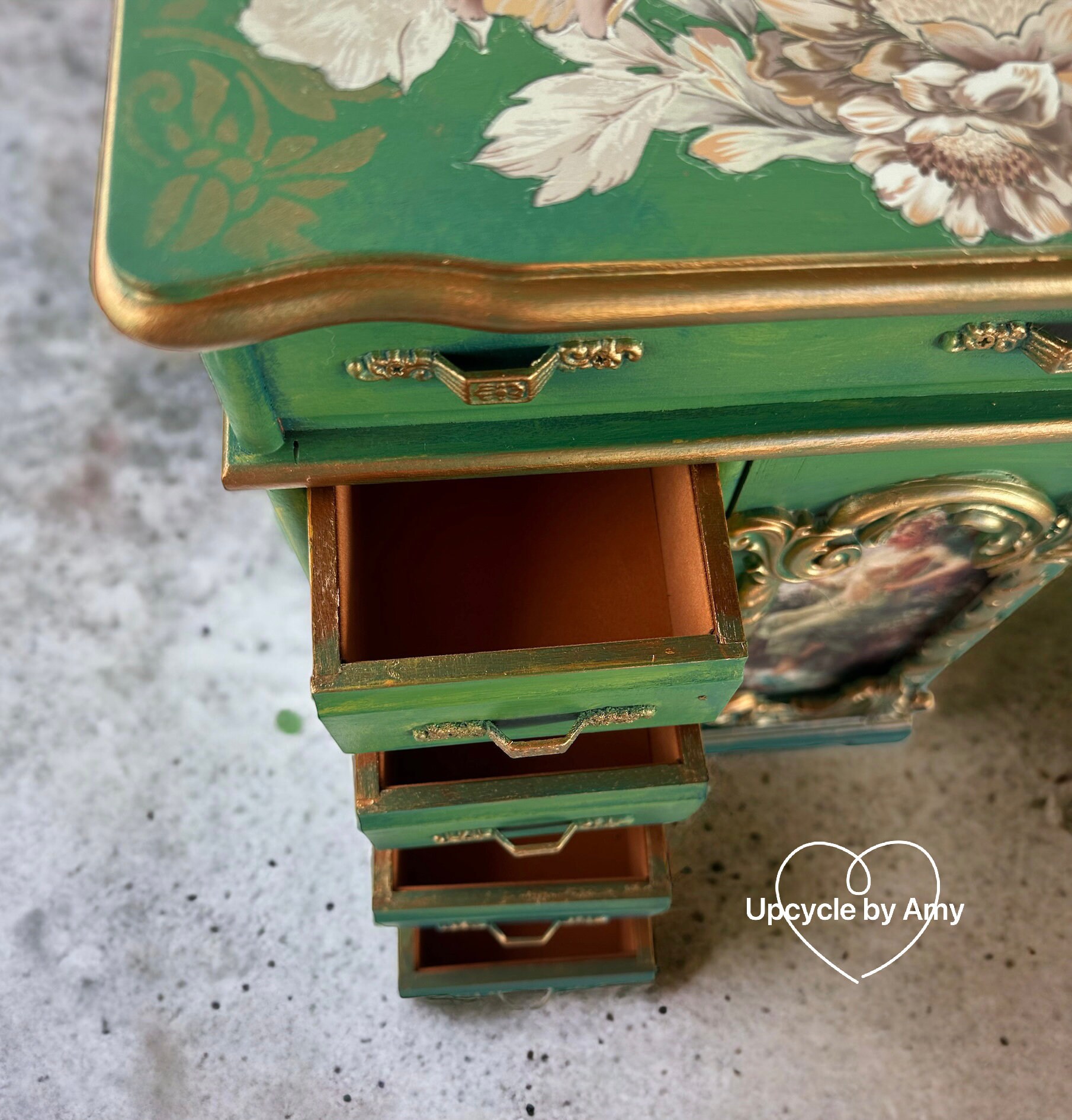 Jewelry Armoire. Green Goddess Tabletop Jewelry Box. Boho Etsy