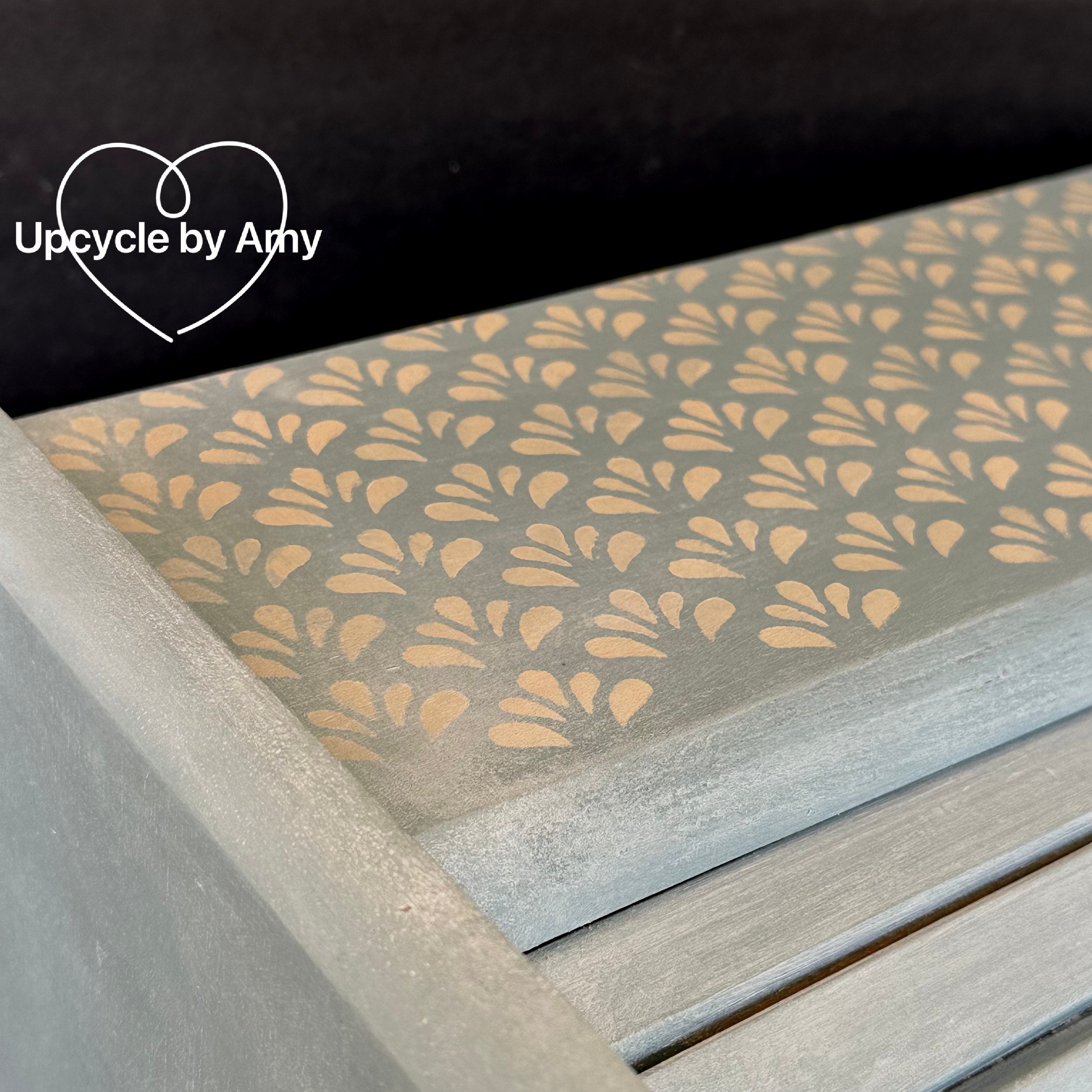 Bread Box. Vintage Bread Box. Blue and Tan Distressed Kitchen Etsy