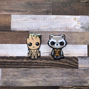 Groot and Rocket Raccoon Xray Markers