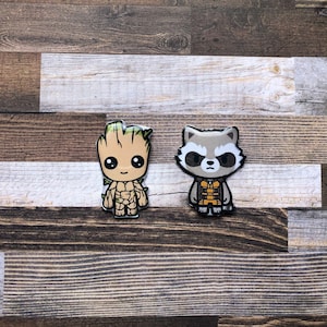 Groot and Rocket Raccoon Xray Markers