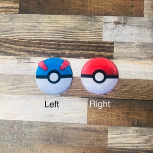 Blue and Red Pokeball Xray Markers