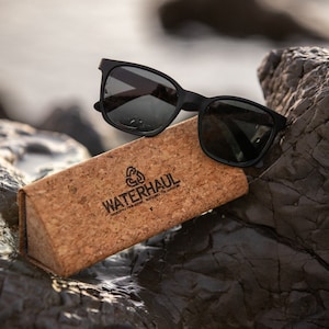Recycled ocean plastic sunglasses. Fitzroy by Waterhaul - with polarised mineral glass