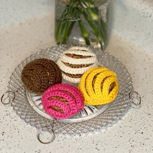 Crochet Concha Keychains