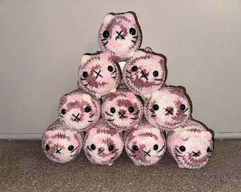 Strawberry Shortcake Loaf Cat Plushie - Ready to Ship