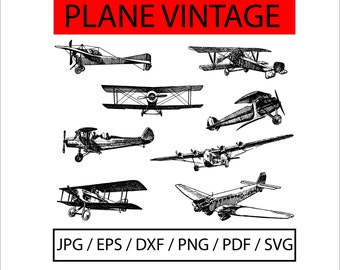 Download Old Plane Print Etsy