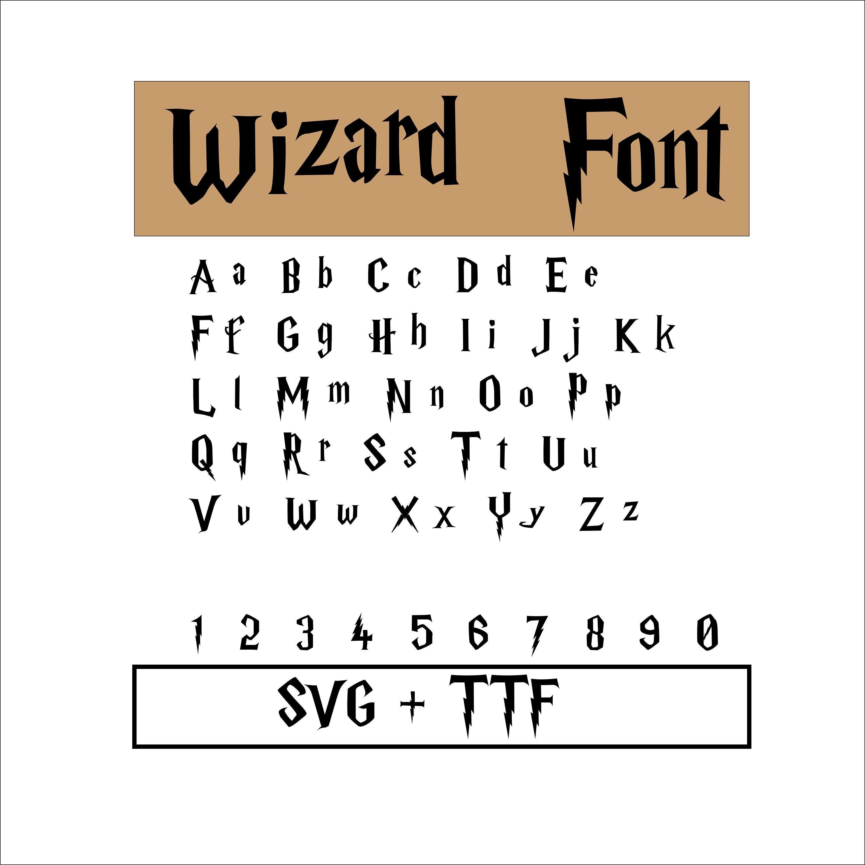 Download Wizard Font Svg Harry Potter Font Svg Harry Potter Alphabet Etsy