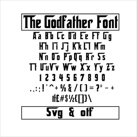 the godfather font free