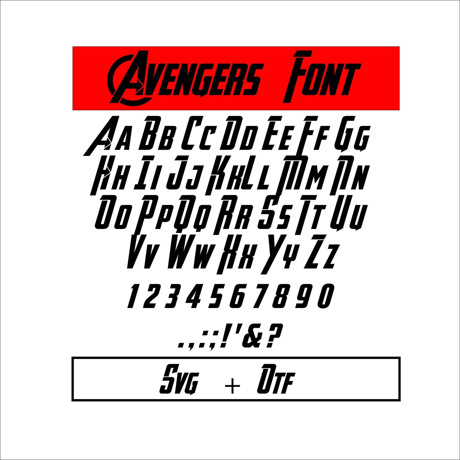 Avengers Font Svg Iron Man Alphabet Avengers Ttf Marvel | Etsy